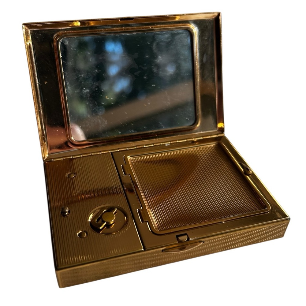 1960's Melissa Musical Cosmetic Powder Compact Working Music Box